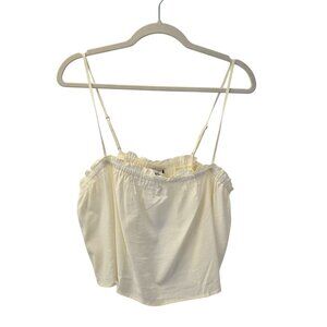 NWT WeWoreWhat Ruffle Cami Crop Top Size Large